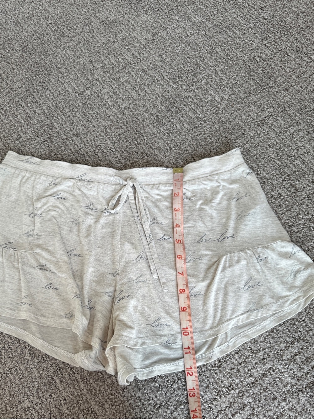 LOVE by Gap Light Gray Sleep Tank & Shorts Set Size Small - Picture 11 of 13